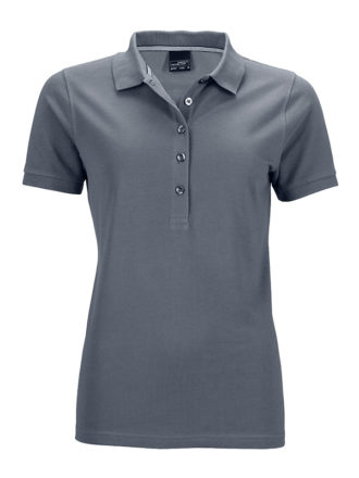 Ladies Pima Polo James & Nicholson - carbon