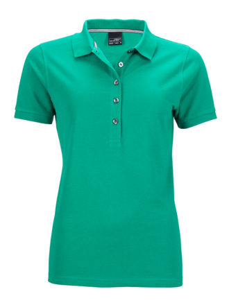 Ladies Pima Polo James & Nicholson - irish green