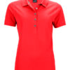 Ladies Pima Polo James & Nicholson - light red