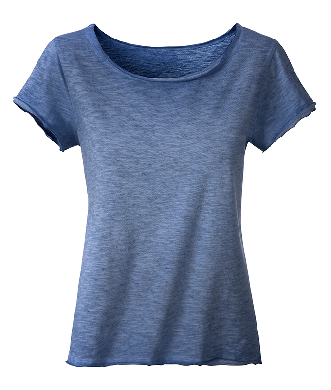 Ladies Slub T James & Nicholson - denim