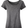 Ladies Slub T James & Nicholson - graphite