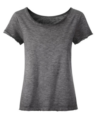 Ladies Slub T James & Nicholson - graphite