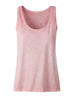 Ladies Slub Top James & Nicholson - soft pink