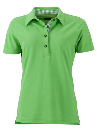 Ladies Traditional Polo James & Nicholson - lime green