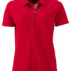 Ladies Traditional Polo James & Nicholson - red