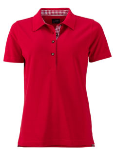 Ladies Traditional Polo James & Nicholson - red