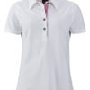 Ladies Traditional Polo James & Nicholson - white purple