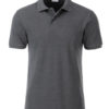 Mens Basic Polo James & Nicholson - black heather