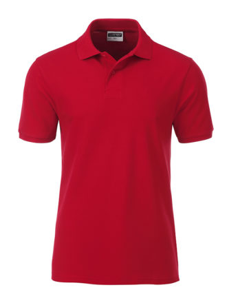 Mens Basic Polo James & Nicholson - red