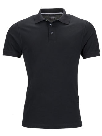 Mens Pima Polo James & Nicholson - black