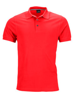 Mens Pima Polo James & Nicholson - light-red