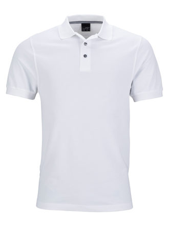 Mens Pima Polo James & Nicholson - white