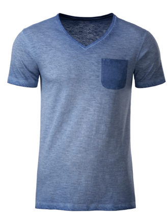 Mens Slub T James & Nicholson - denim