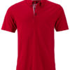 Mens Traditional Polo James & Nicholson - red