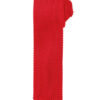 Slim Knitted Tie Premier - red