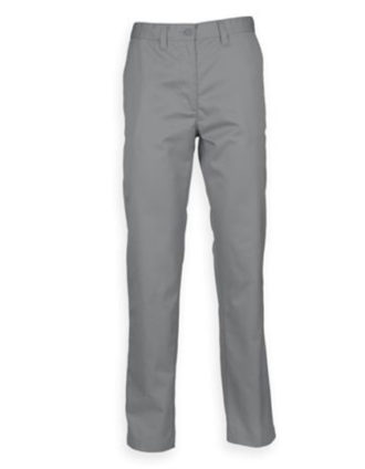 Mens Chino Trousers Henbury - steel grey