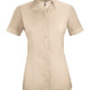 Greiff Bluse Kurzarm - beige