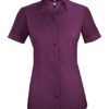 Greiff Bluse Kurzarm - brombeere