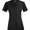 Greiff Bluse Kurzarm - schwarz