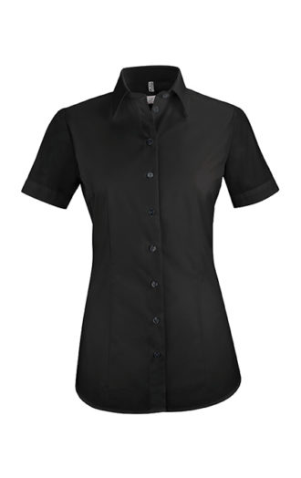 Greiff Bluse Kurzarm - schwarz