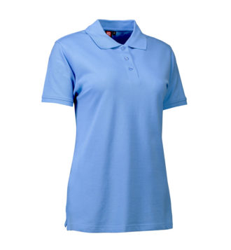 Stretch Poloshirt Damen Identity - hellblau