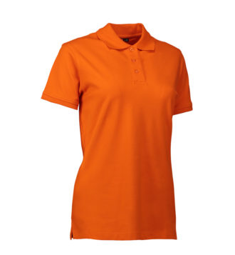 Stretch Poloshirt Damen Identity - orange