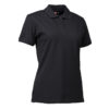 Stretch Poloshirt Damen Identity - schwarz