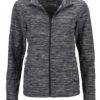 Damen Fleecejacke James & Nicholson - grey melange white