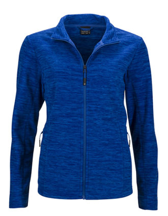 Damen Fleecejacke James & Nicholson - royal melange blue