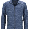 Herren Fleecejacke James & Nicholson - blue melange navy