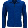 Herren Fleecejacke James & Nicholson - royal melange blue