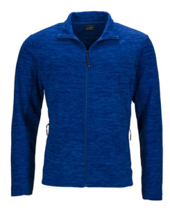 Herren Fleecejacke James & Nicholson - royal melange blue