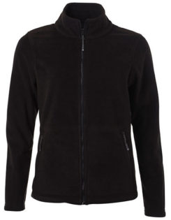 Ladies Fleece Jacket James & Nicholson - black