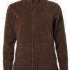 Ladies Fleece Jacket James & Nicholson - brown