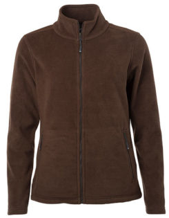 Ladies Fleece Jacket James & Nicholson - brown