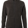 Ladies Fleece Jacket James & Nicholson - dark grey