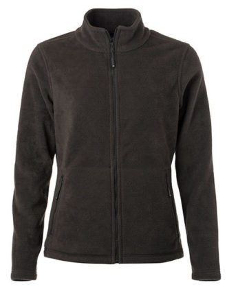 Ladies Fleece Jacket James & Nicholson - dark grey