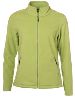 Ladies Fleece Jacket James & Nicholson - lime green