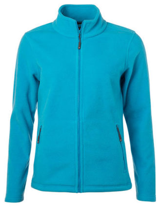 Ladies Fleece Jacket James & Nicholson - turquoise