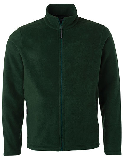 Mens Fleece Jacket James & Nicholson - dark green Mens Fleece Jacket James & Nicholson - dark green