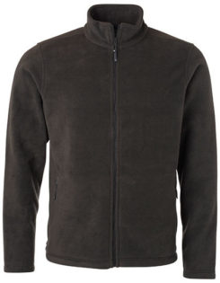 Mens Fleece Jacket James & Nicholson - dark grey