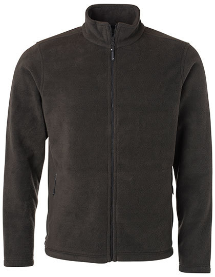 Mens Fleece Jacket James & Nicholson - dark grey Mens Fleece Jacket James & Nicholson - dark grey
