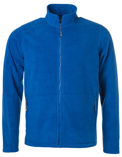 Mens Fleece Jacket James & Nicholson - royal Mens Fleece Jacket James & Nicholson - royal