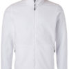 Mens Fleece Jacket James & Nicholson - white