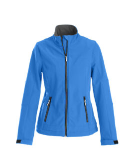 Trial Ladies Softshell Jacket Printer - blau