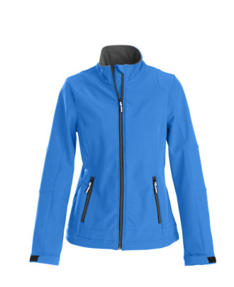 Trial Ladies Softshell Jacket Printer - blau