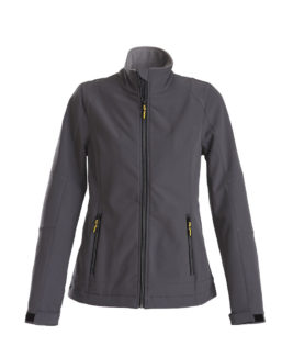 Trial Ladies Softshell Jacket Printer - grau