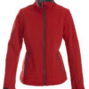 Trial Ladies Softshell Jacket Printer - rot