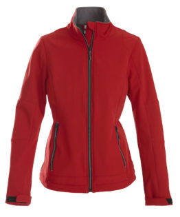 Trial Ladies Softshell Jacket Printer - rot