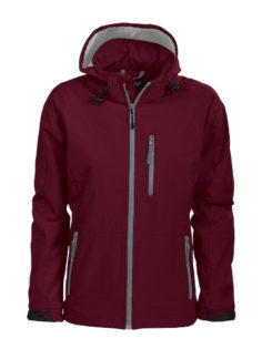 Tulsa Ladies Softshell Jacket Grizzly - burgundy